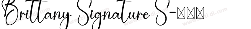 Brittany Signature S字体转换